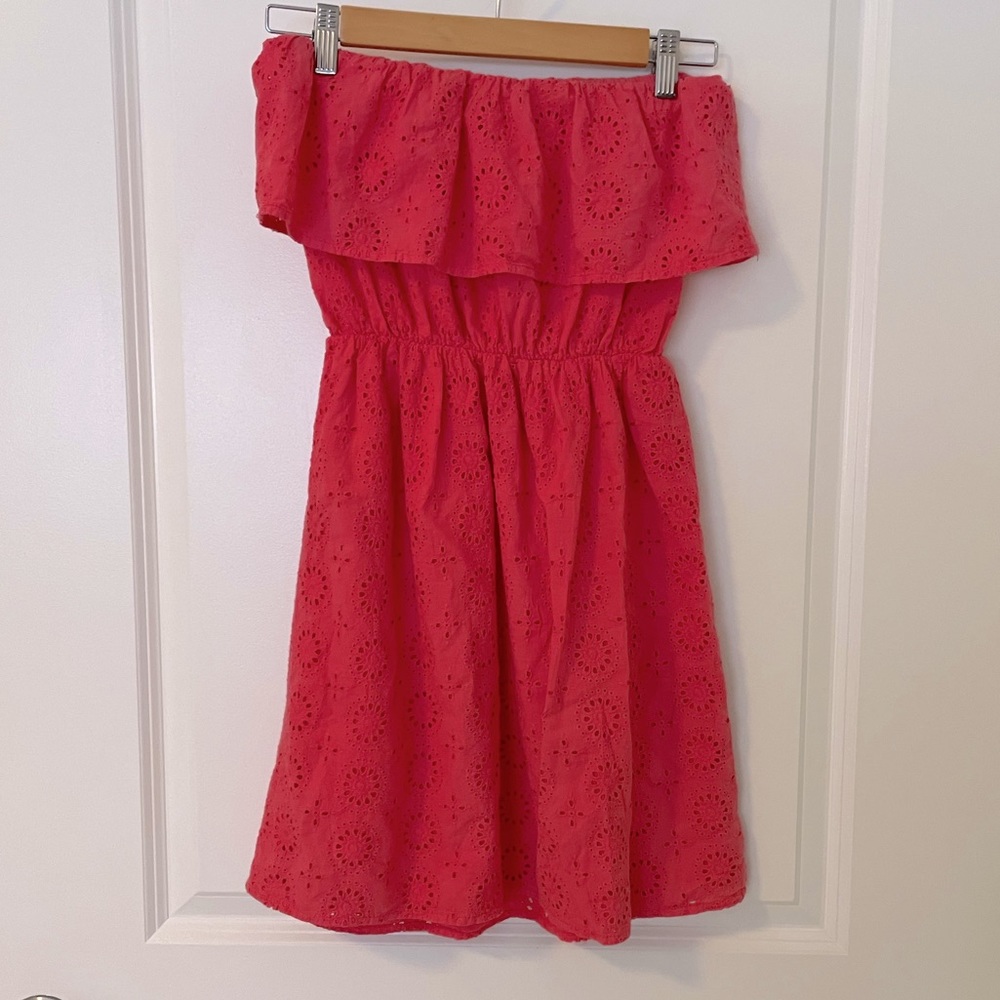 Aqua strapless sun dress size small